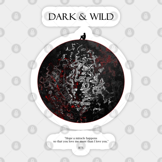 DARK & WILD Moon Dark Sticker by ZoeDesmedt